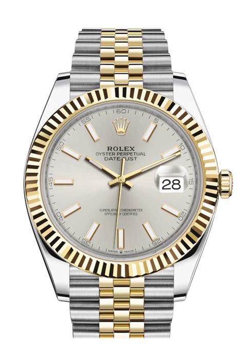 rolex date just gold and silver|rolex 41 datejust ever gold.